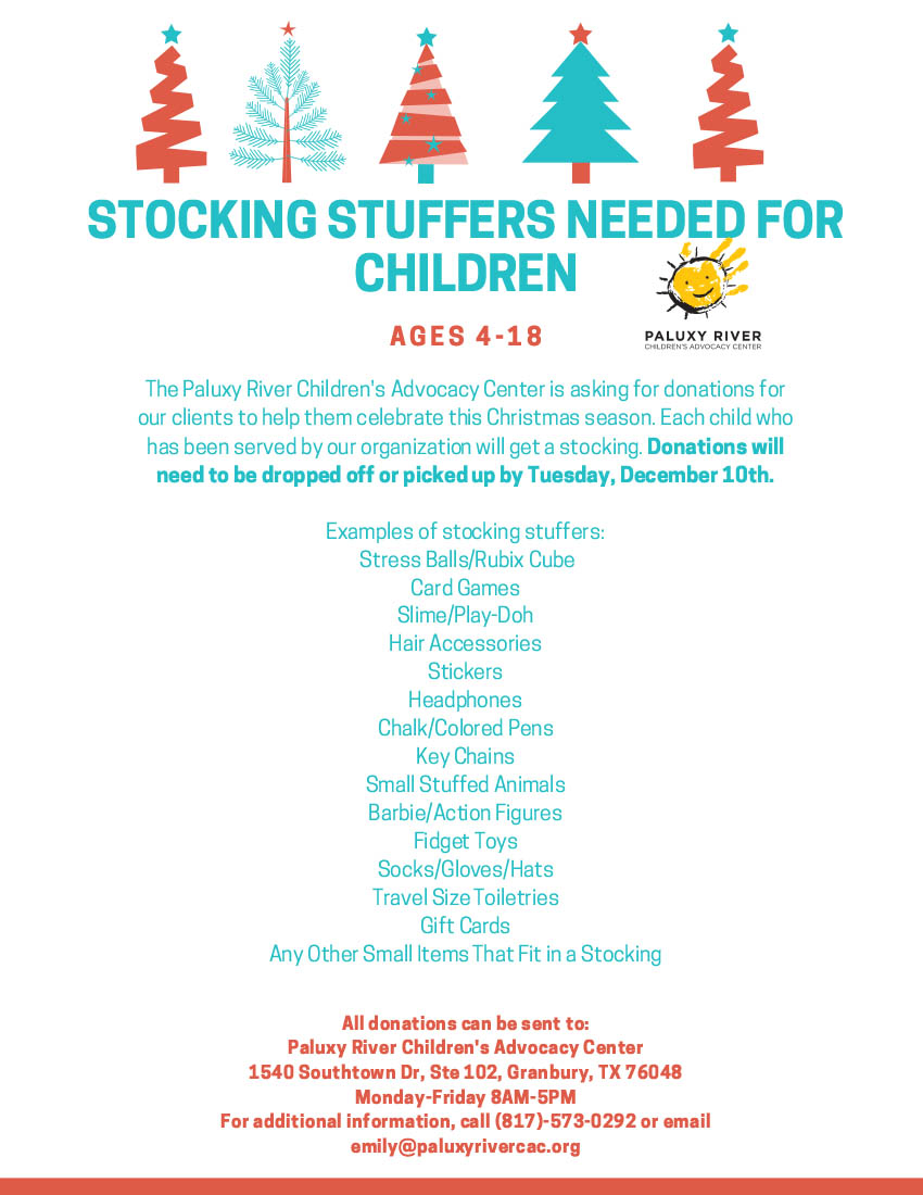 PRCAC Stocking Stuffer Donations